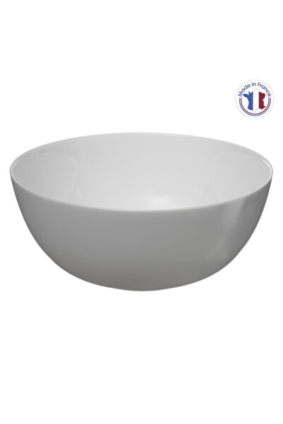 Secret de Gourmet وعاء سلطة دائري أنيق ومتين من الزجاج من جين، مقاس 21 سم