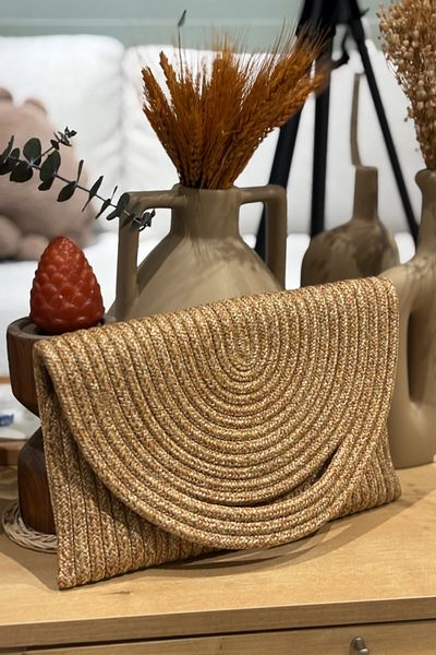 MaVaux Hand Detailed Envelope Portfolio Clutch Bag
