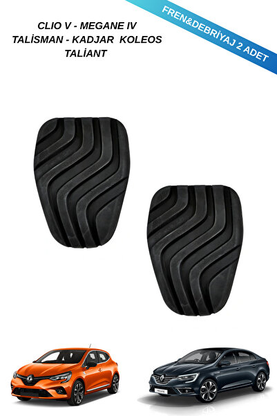 MEF Renault Clıo 5 - Megane 4 Uyumlu Fren Ve Debriyaj Pedal Lastiği Takım