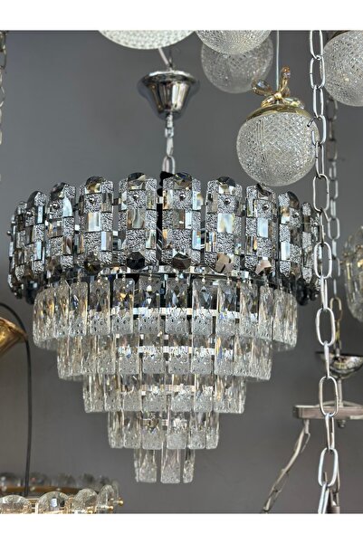 Led 50 CM KRİSTAL SALON AVİZESİ