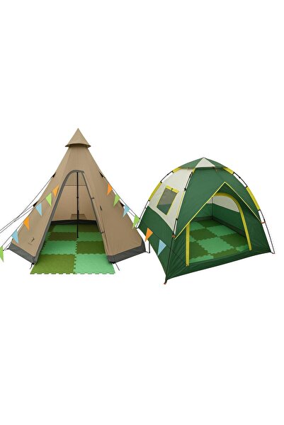 AFFECTİONE Çadır Matı Çadır Keçesi 20 Mm Kalınlığında 50x50 Boyutları Eva Hak...