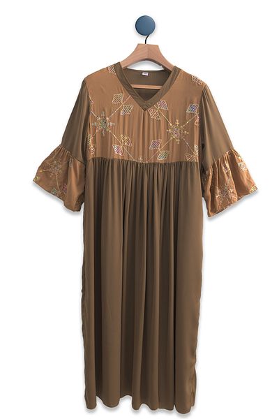 Lilo Co AmberGlow Embroidered Dress