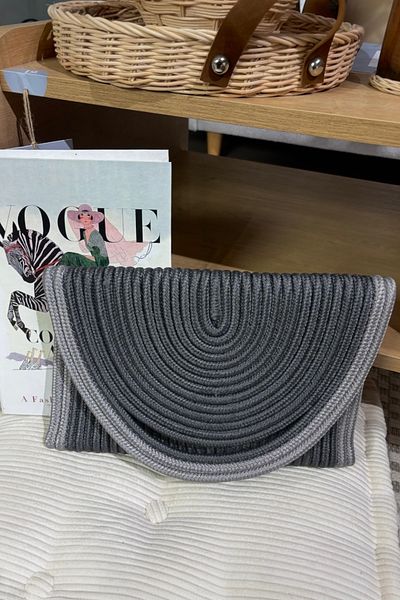 MaVaux Hand Detailed Envelope Portfolio Clutch Bag