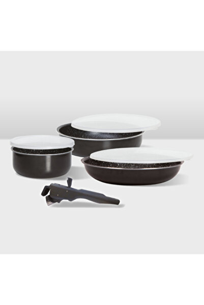 Five Simply Smart 7-Piece Pressed Aluminum Cookware Set