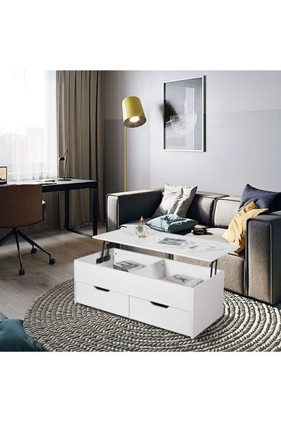 Sauder Lift Top Rectangular Coffee Table with Storage