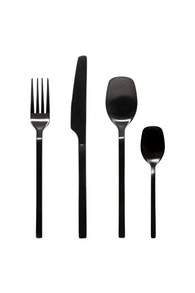 Secret de Gourmet مجموعة أدوات المائدة الخشبية الحديثة المكونة من 24 قطعة