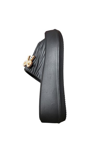 AkınalBella Women's Thick Soled Stone Eva Slippers