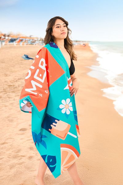 Dotamess Printed Beach Towel