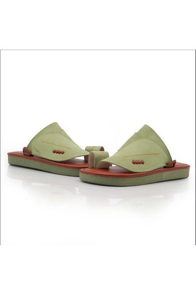 gozal Embroidered Oriental Men's Shoe green – Handmade, Elegant & Comfortable