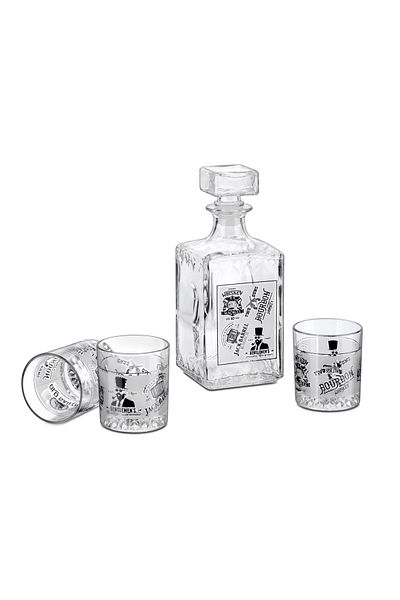 ABYZ 7-piece whiskey set, 1 decanter with 6 ABYZ™ glasses