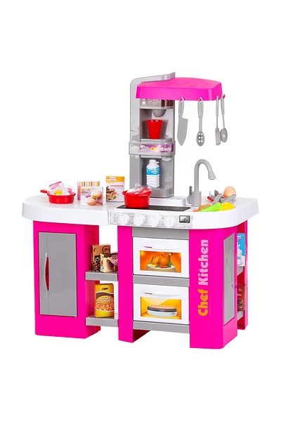 OEM Set jucarie Chipolino Kitchen 72,5 cm cu sistem de curgere apa, lumini, sunete si 53 accesorii