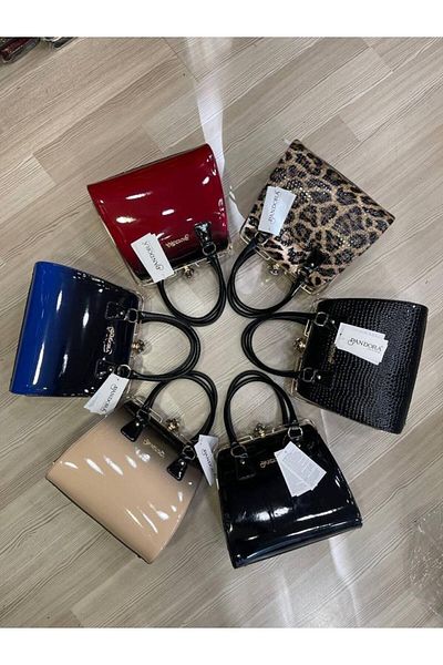 Pandora Bags Set de geanți și portofel pentru bursă din piele lăcuită - piele