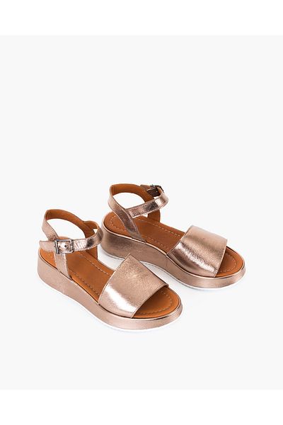 CUCA Sandale de damă casual din piele naturală, reglabile, elastice