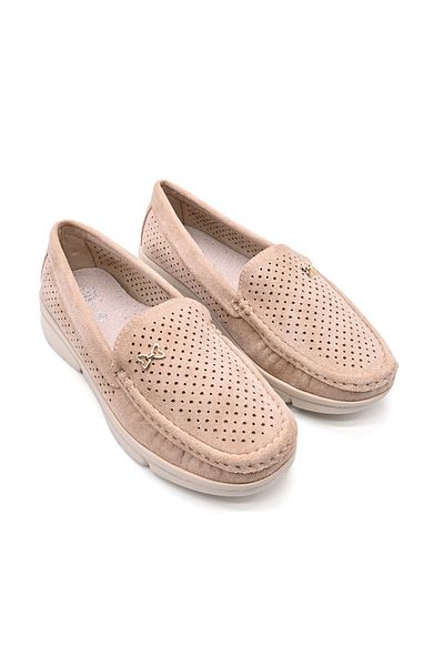 Tmall Women's casual shoes, Lightweight, Made of eco-leather, With natural leather insole, P1265, Beige