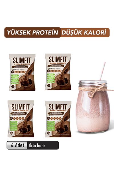 Nutrawell Slimfit Intense Chocolate 4 Meal - Meal Replacement Shake Meal Powder Protein Nutritional