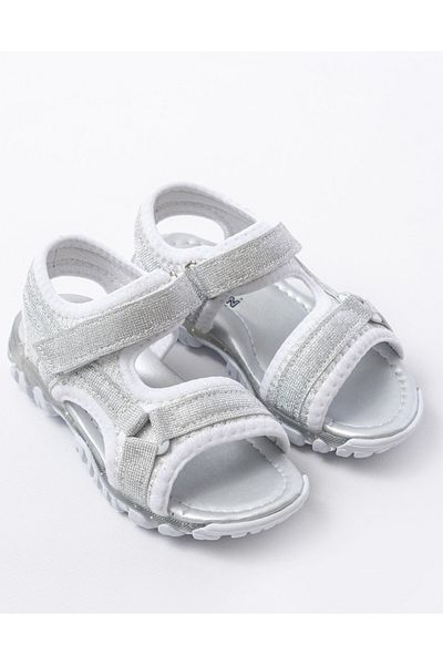 p papuccum ortopedi çocuk ayakkabıları Girl's Silver Sports Anti-Slip Sole Sandals