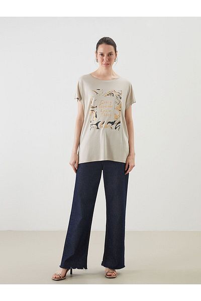 LC Waikiki Crew Neck Printed Women's T-Shirt