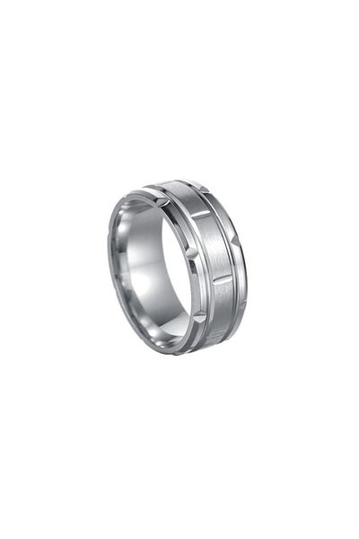 SIC MODA Geometric Stainless Steel Ring Silver SIC MODA 5108