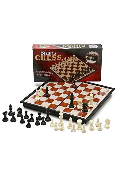 e-life shop Classic Folding Magnetic Chess Set Chess Set for Schools Travel 2 Pieces Checkers Chess Set 2