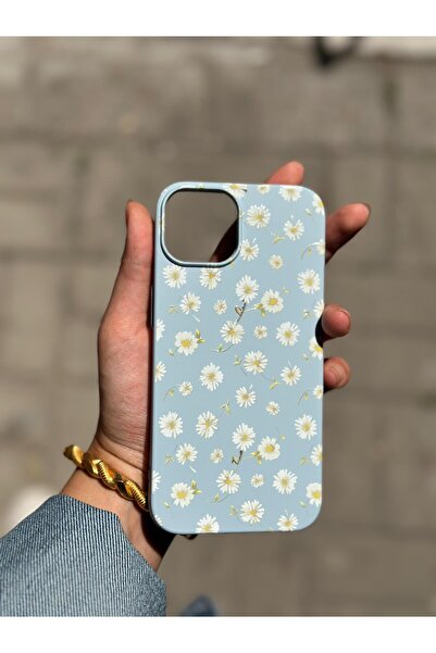 Çitlembik Case İphone 13 / 14 Uyumlu Papatya Desen Tasarımlı Yüksek Kalite La...