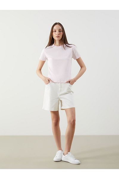 LC Waikiki Crew Neck Embroidered Women's T-Shirt
