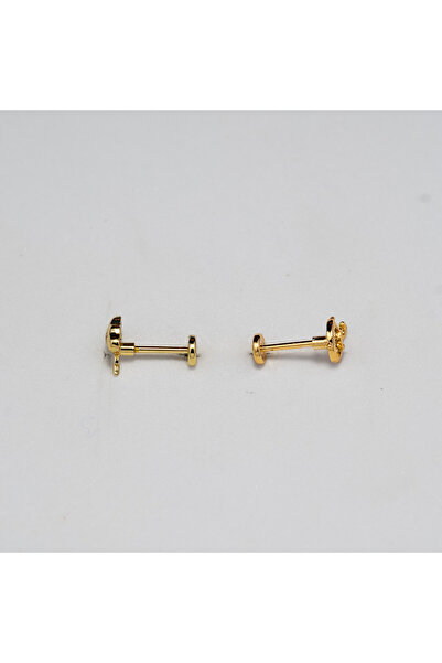 Piercing by Sever Kombin Bulut Ve Şemsiye Çelik Piercing… Altın/Gold Renkli ve Şeffaf Taşlı (TRAGUS HELIX CONCH FLAT)