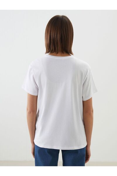 LC Waikiki Tricou de damă cu imprimeu cu guler rotund