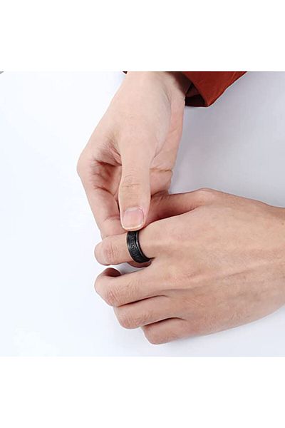 SIC MODA Inel Negru Inox Antistres SIC MODA 5092