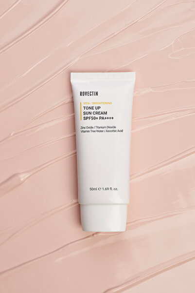 Rovectin Vita Tone Up Sun Cream SPF 50+ PA++++ - Ton Eşitleyici, Vitamin Ağacı Sulu Mineral Güneş Kremi 50ml