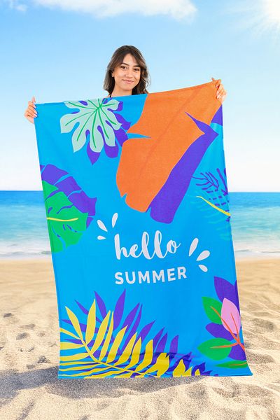 Caymoon Τυπωμένη Πετσέτα Παραλίας Oversized 100x170cm