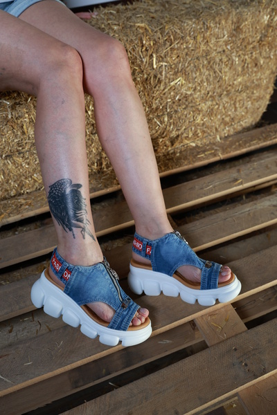 Butik Jeanolog Jeans Sandals Soft Sole Leather Insole J26