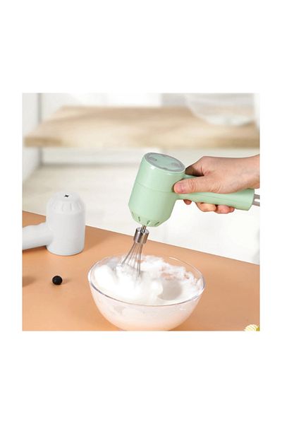 MACON USB Rechargeable Electric Hand Mixer – Portable Handheld Blender with Whisk Attachment