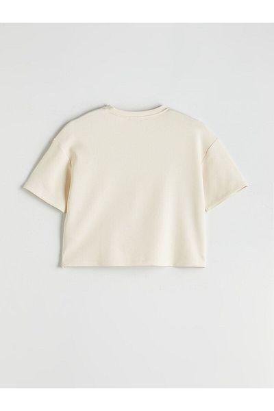LC Waikiki Γυναικείο Oversize T-Shirt με λαιμόκοψη Crew Neck