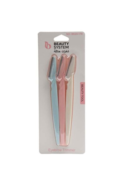 BEAUTY SYSTEM Facial Razors, 3 Pieces