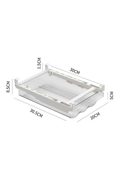 Herum Recipient pentru ouă, suport pentru raftul frigiderului, transparent, 30,5 x 20 x 5 cm