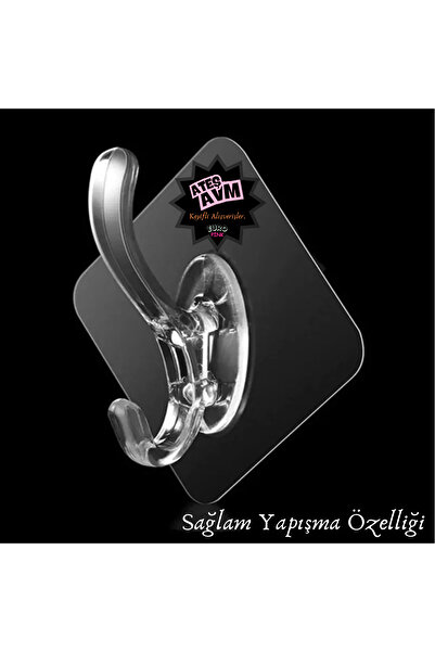 Euro Pink 1 Adet Kendinden Yapışkanlı Askı Aparatı Banyo&Mutfak Askı Aparatı