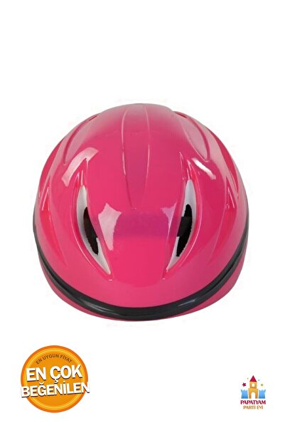 PapatyamPartiEvi خوذة أطفال وردية - تصميم مع حقيبة وحماية