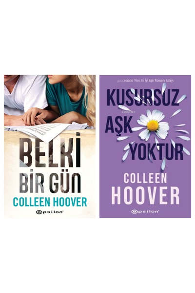 Epsilon Yayınevi Belki Bir Gün - Kusursuz Aşk Yoktur Colleen Hoover 2 li Kita...