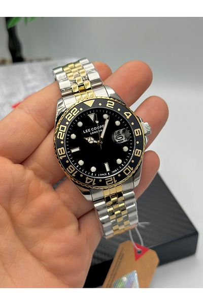 Lee Cooper Brand Steel Case Two Year Warranty 5 Atm Men's Wristwatch with Calendar