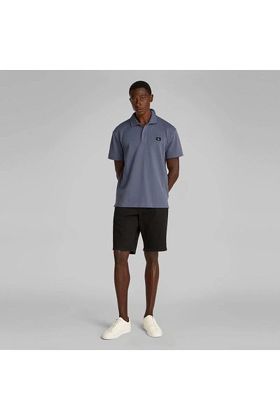 Calvin Klein Men's Polo Shirt Collar Button Closure Short Sleeve Gray Polo Neck T-Shirts J30J 327040 -Pcp