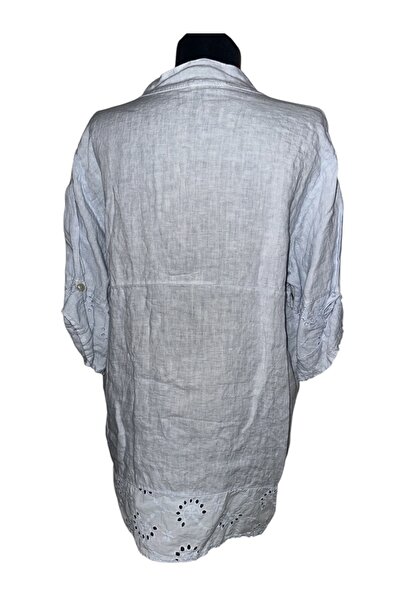 PHUTİ COLLECTION ІТАЛІЙСЬКИЙ ЛЬНЯНИЙ ПАЛЬТО З ДЕТАЛЯМИ З ФІСТО