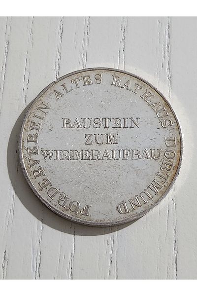 Edi Antik German 4cm Diameter Dortmund Town Hall Medal