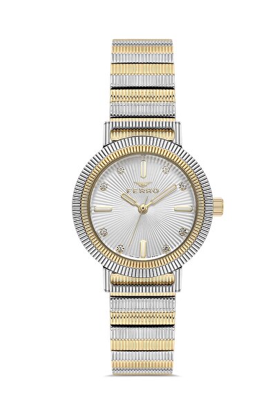 FERRO Silver Steel Cord Women Wrist Watch Fl40149A-D 3Atm Waterproof 2 Year G...