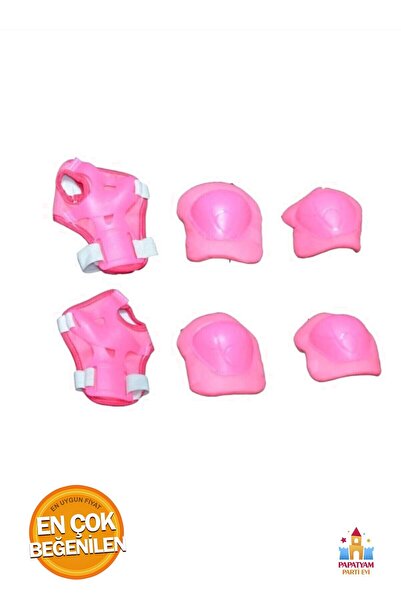PapatyamPartiEvi Güvenlik Seti Çocuk Paten Bisiklet Scooter için 6 Parça Dizl...