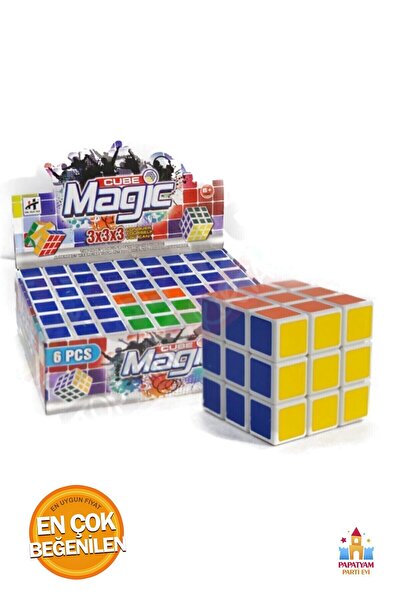 PapatyamPartiEvi Rubik Küp Zeka Oyunu - Kaliteli Magic Sihirli Küp Bulmaca