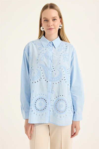 HomeStore Kabartma Fistolu Gömlek