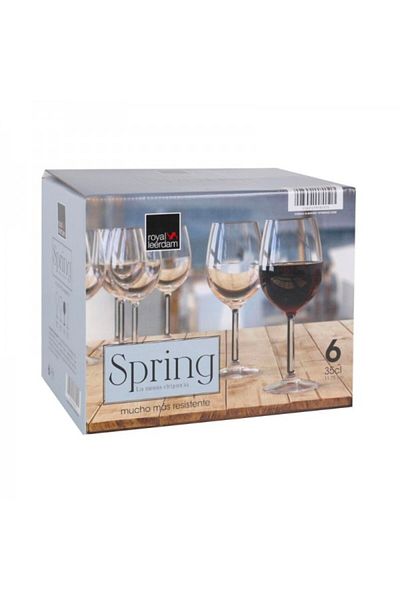 Viejo Valle Set of 6 wine glasses, Royal Leerdam Spring, 350 ml
