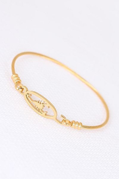 SeyCey.co Gold Steel Scorpion Men's Handcuff Bracelet