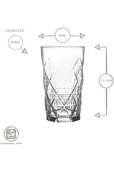 LAV Keops Tumbler Set 3-Pieces, 460 ml Capacity