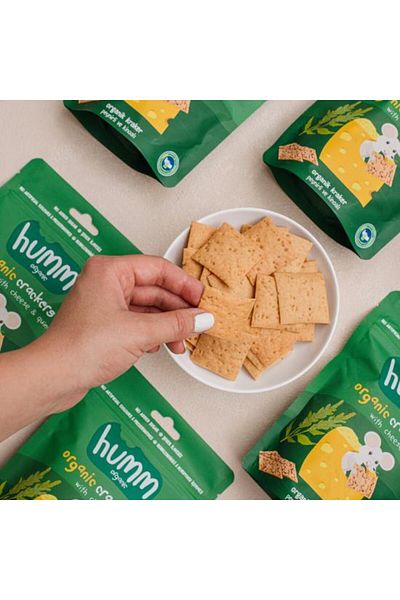 NEZADE STORE Humm Organic Cheese Quinoa Crackers 60 Gr